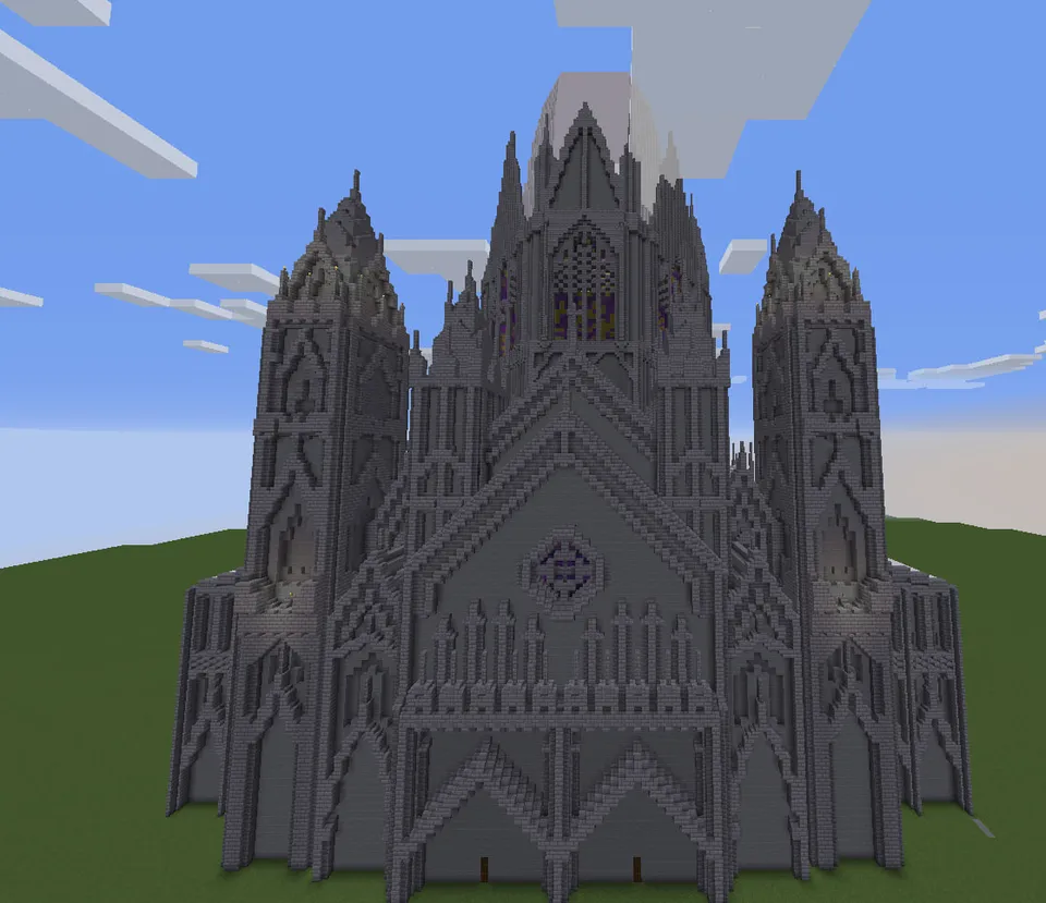 Square Gothic Cathedral — Minecraft xarita, rasm 5