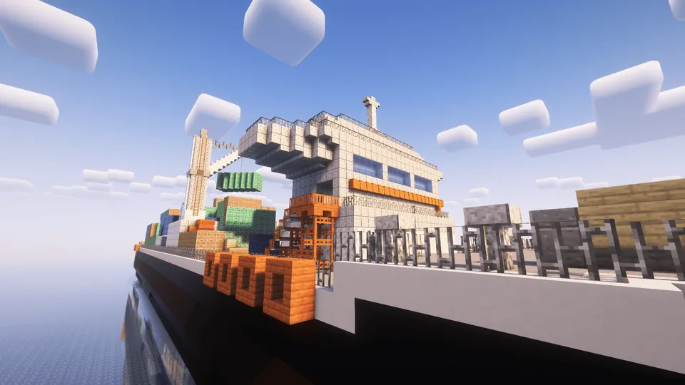 Point Blank Cargo Ship | Quruqlik kemasi — Minecraft xarita, rasm 3