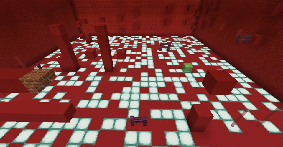 Beton bloklar bo‘ylab uchta parkur — Minecraft xarita, rasm 3