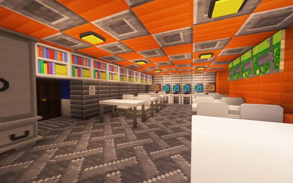 School74 (Zamonaviy maktab) — Minecraft xarita, rasm 2