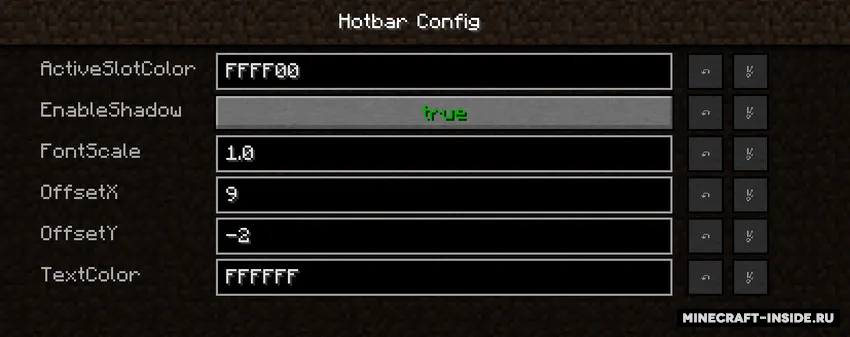 HotbarNumber — Minecraft mod, rasm 3