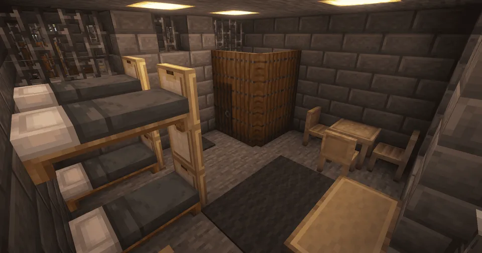Kulrang devorlar qamoqxonasi — Minecraft xarita, rasm 4
