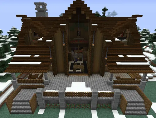 O'rmondagi villa — Minecraft xarita, rasm 1
