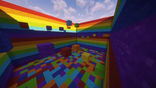 Rainbow Challenges — Minecraft xarita, rasm 1