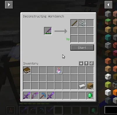 Corail Deconstructing Table — Minecraft mod, rasm 1
