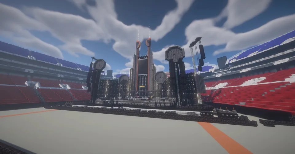 Rammstein sahna funksional — Minecraft xarita, rasm 4