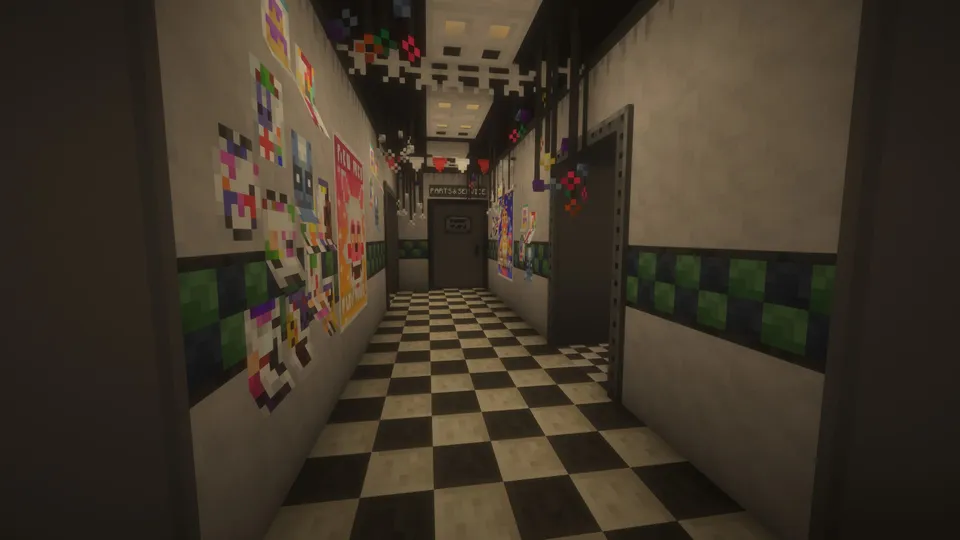 Fnaf 2 Map — Minecraft xarita, rasm 6