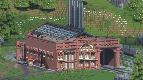 Old Rundown Factory in the forest