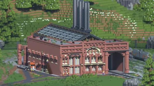 Old Rundown Factory in the forest — Minecraft xarita, rasm 1