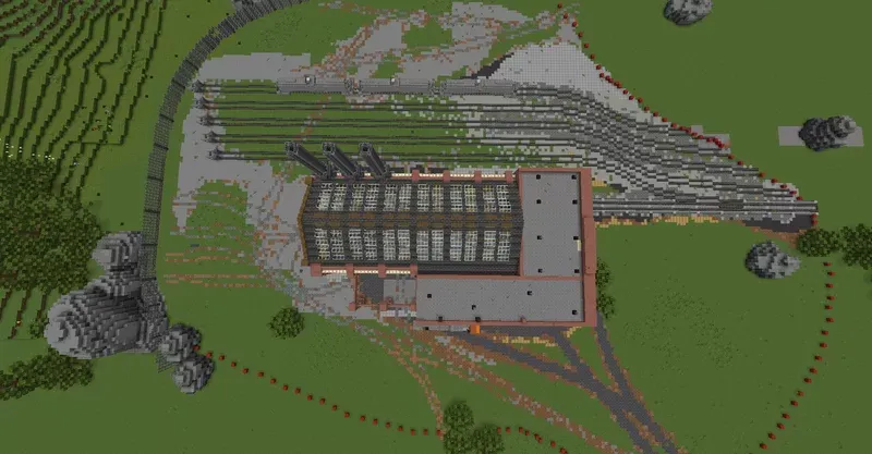 Old Rundown Factory in the forest — Minecraft xarita, rasm 2