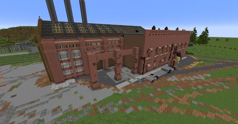 Old Rundown Factory in the forest — Minecraft xarita, rasm 8