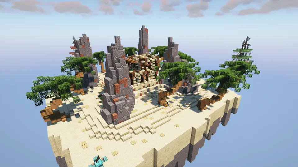 BedWars - Sand Dunes — Minecraft xarita, rasm 2