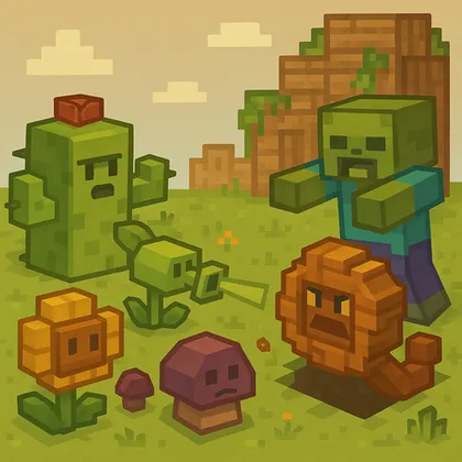 Plants vs Zombies From dokkomari — Minecraft mod, rasm 1