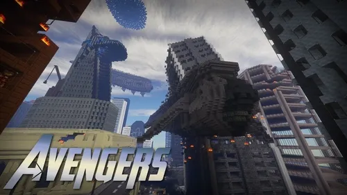 Qasoskorlar minorasiga ega Nyu-York — Minecraft xarita, rasm 1