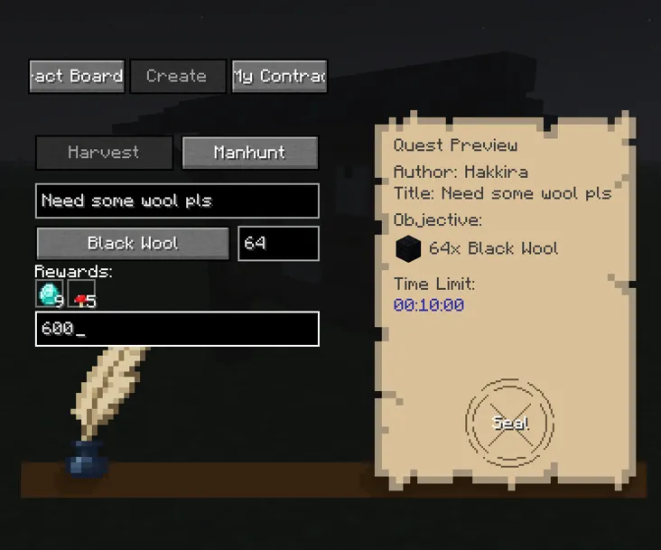 PlayerNoticeBoard — Minecraft mod, rasm 3