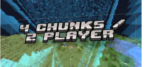4 chunk / 2 o'yinchi — Minecraft xarita, rasm 1
