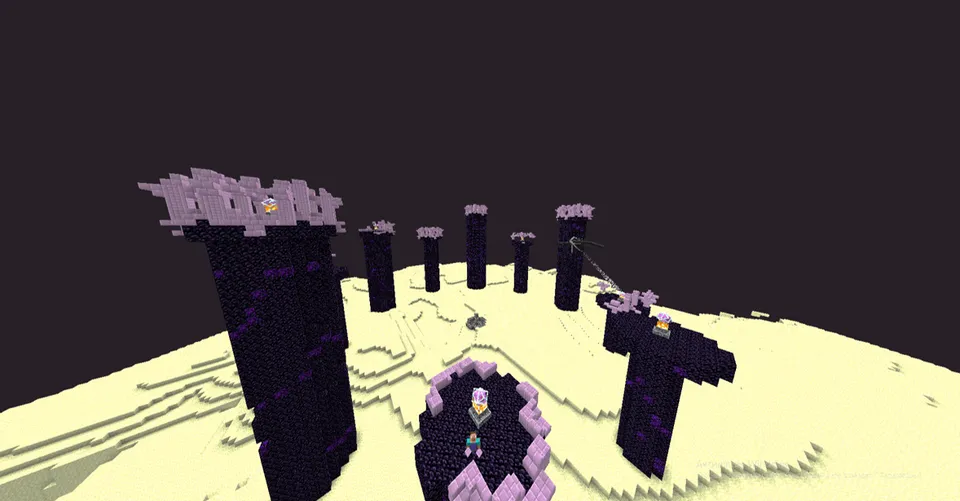 4 chunk / 2 o'yinchi — Minecraft xarita, rasm 4