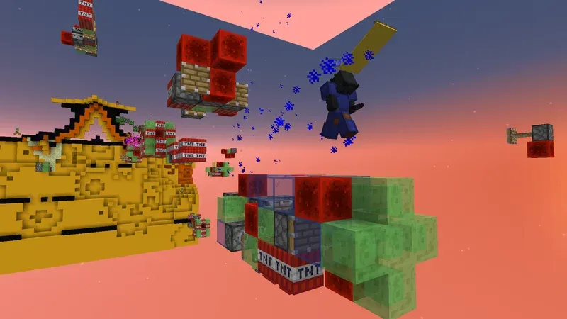 Rocket Riders — Minecraft xarita, rasm 4
