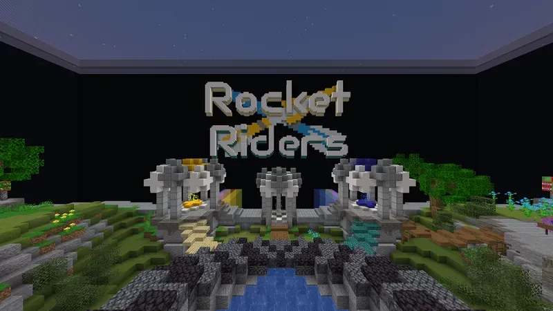 Rocket Riders — Minecraft xarita, rasm 6