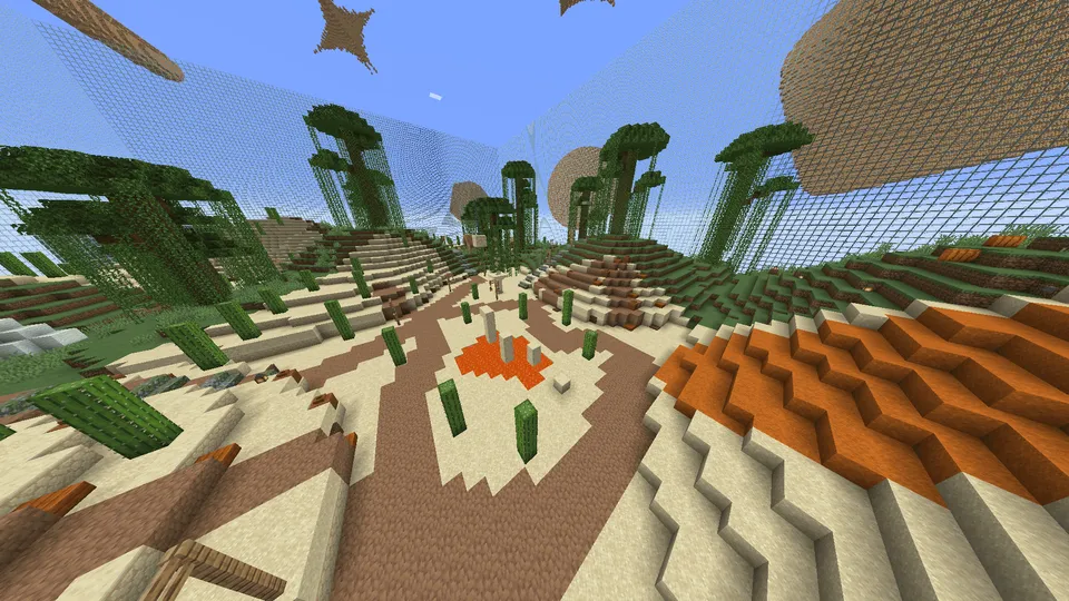 "100 ta tugma" oroli — Minecraft xarita, rasm 4