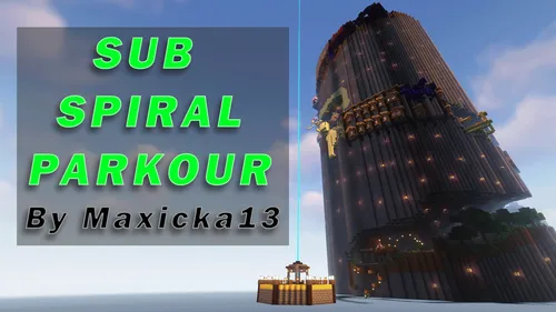 Sub Spiral Parkour — Minecraft xarita, rasm 1