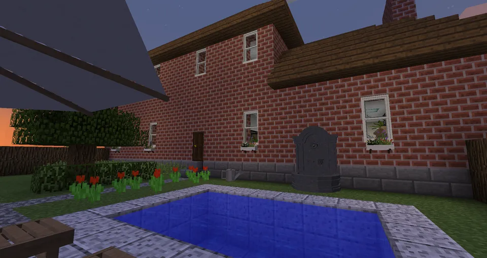 Katta g'ishtli uy — Minecraft xarita, rasm 2