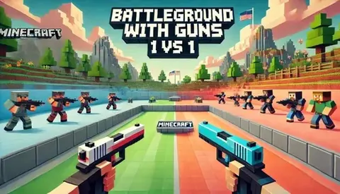 Battleground with guns 1 vs 1