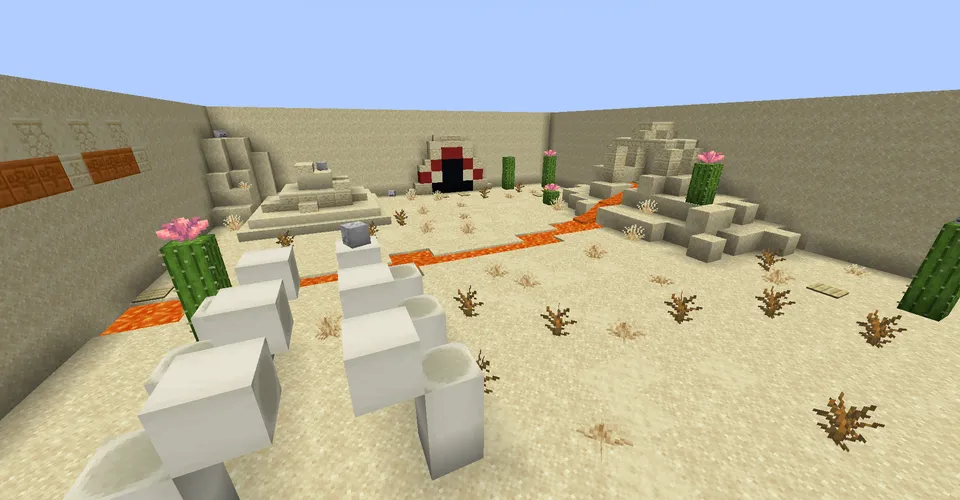 Disow Team sinflari bilan PvP — Minecraft xarita, rasm 2
