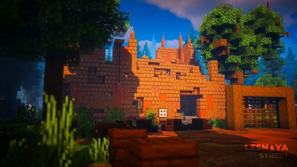 Lesnaya ko'chasi | Lesnaya street minecraft — Minecraft xarita, rasm 2