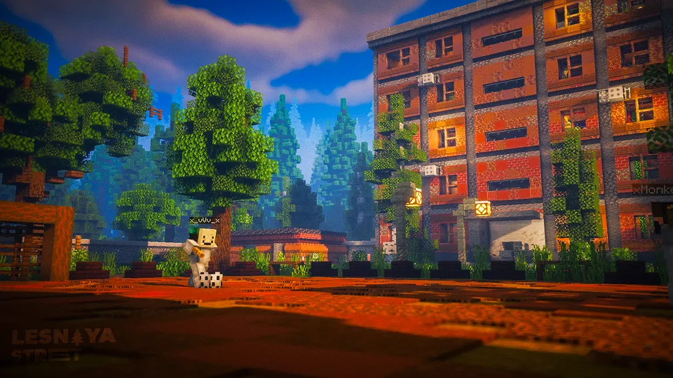 Lesnaya ko'chasi | Lesnaya street minecraft — Minecraft xarita, rasm 6