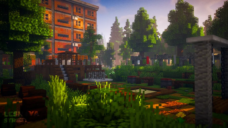Lesnaya ko'chasi | Lesnaya street minecraft — Minecraft xarita, rasm 7
