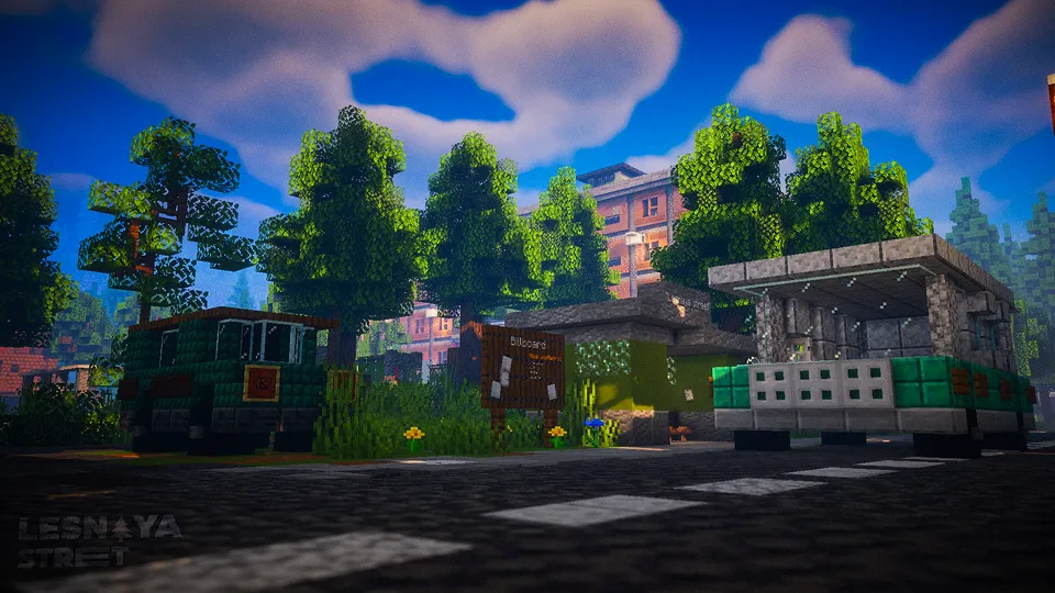 Lesnaya ko'chasi | Lesnaya street minecraft — Minecraft xarita, rasm 8