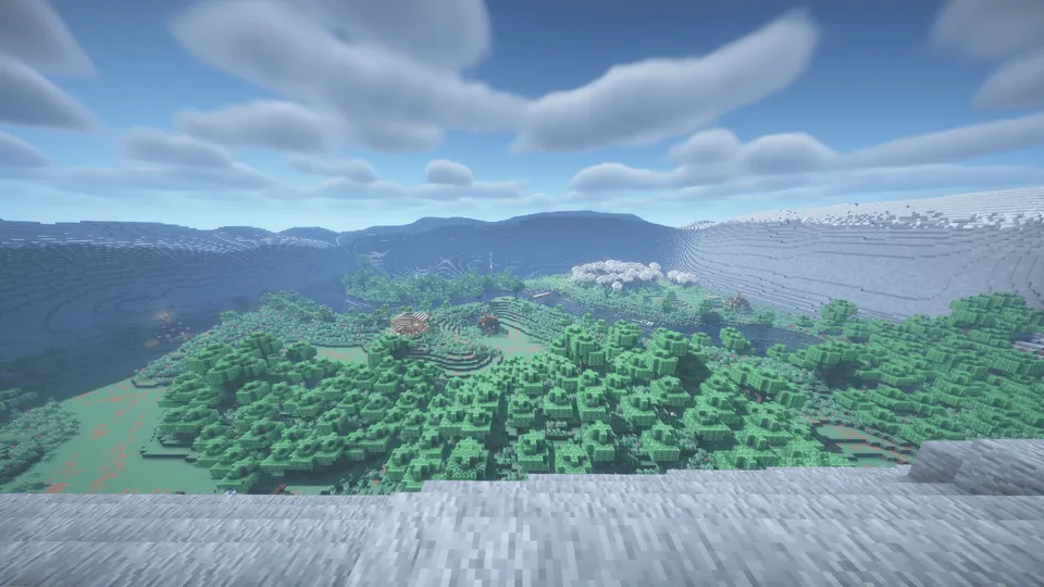 Tog'lar, o'rmon va qo'ziqorin-uylar — Minecraft xarita, rasm 2