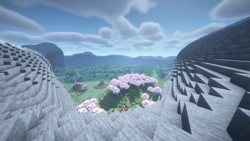 Tog'lar, o'rmon va qo'ziqorin-uylar — Minecraft xarita, rasm 5