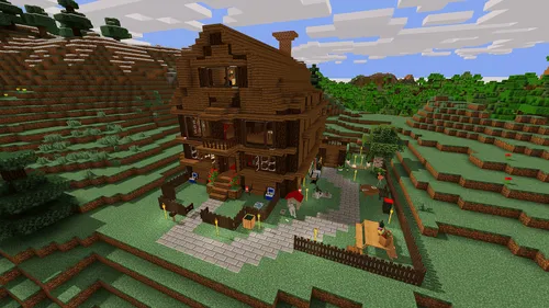 Tog'lardagi uy — Minecraft xarita, rasm 1