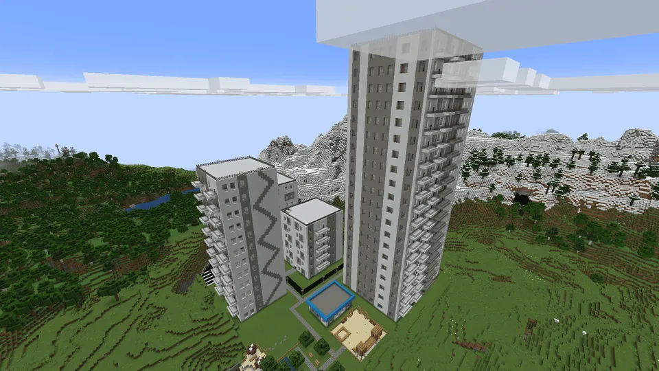 Serebryanyy kvartal turar joy majmuasi — Minecraft xarita, rasm 4