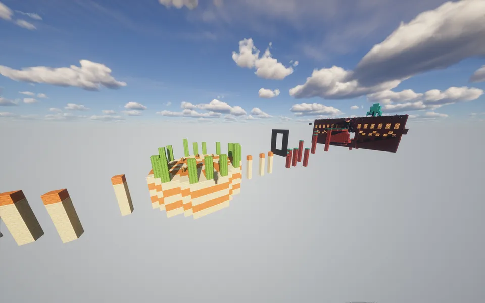 Parkur Zero 2 — Minecraft xarita, rasm 2