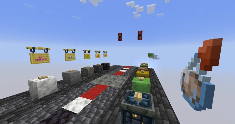 Mahorat oshirish uchun dropper — Minecraft xarita, rasm 2