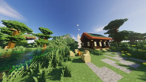 Tog' yonidagi uy — Minecraft xarita, rasm 1