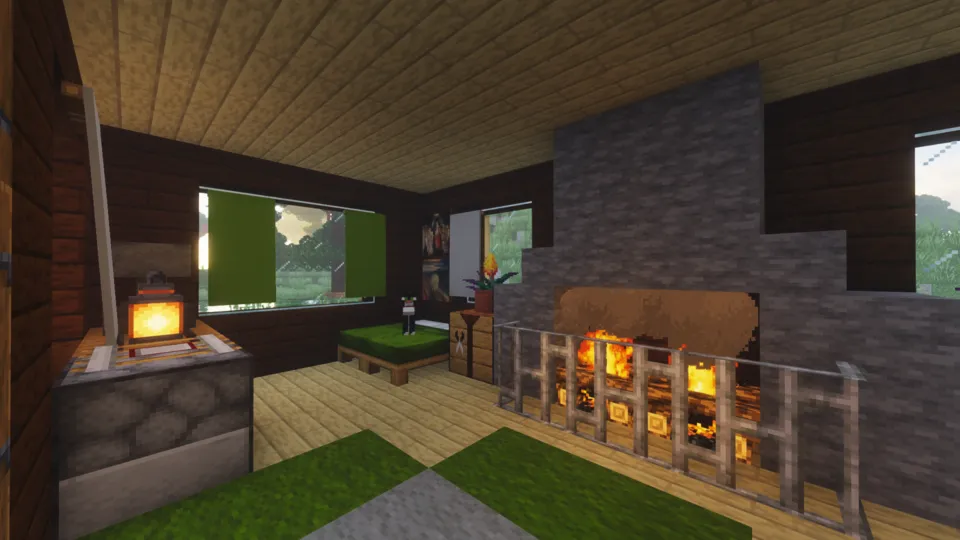 Tog' yonidagi uy — Minecraft xarita, rasm 2