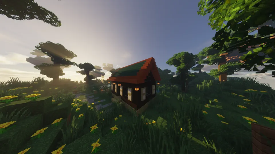 Tog' yonidagi uy — Minecraft xarita, rasm 5