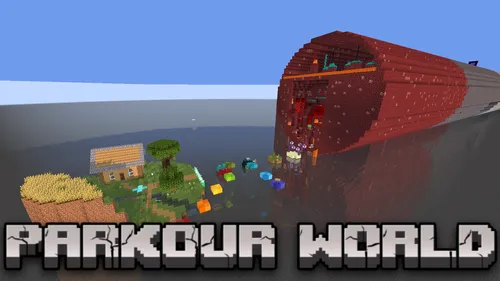 Parkour World — Minecraft xarita, rasm 1