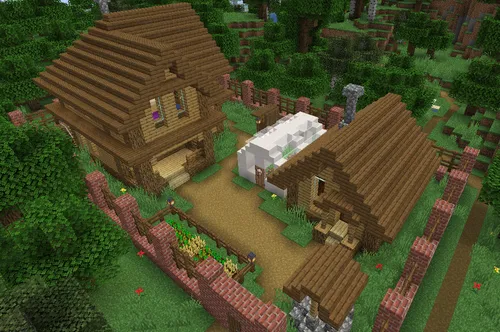 O'rmondagi ikki qavatli uy — Minecraft xarita, rasm 1