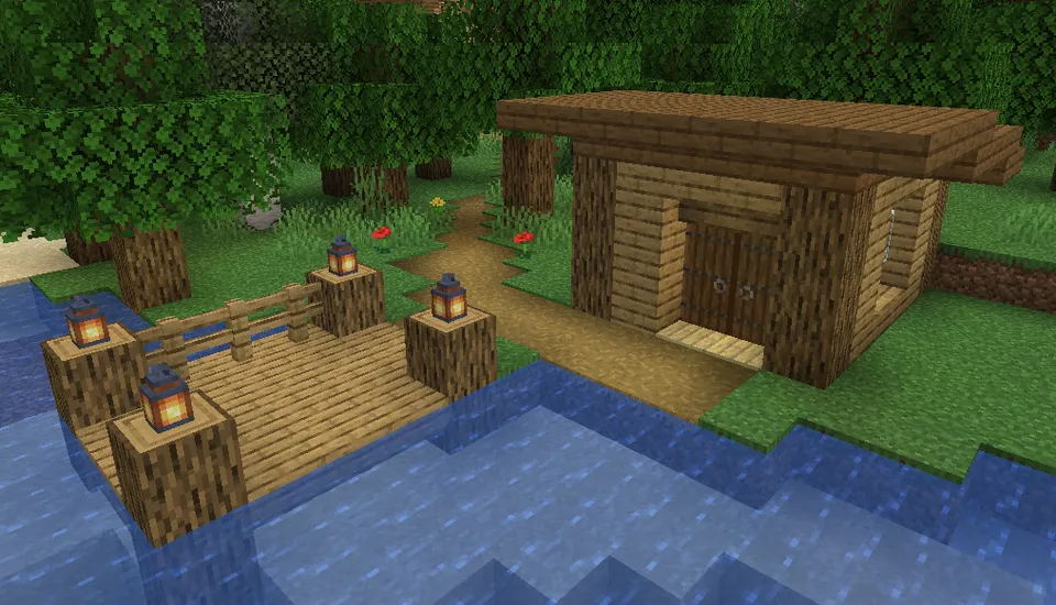 O'rmondagi ikki qavatli uy — Minecraft xarita, rasm 2