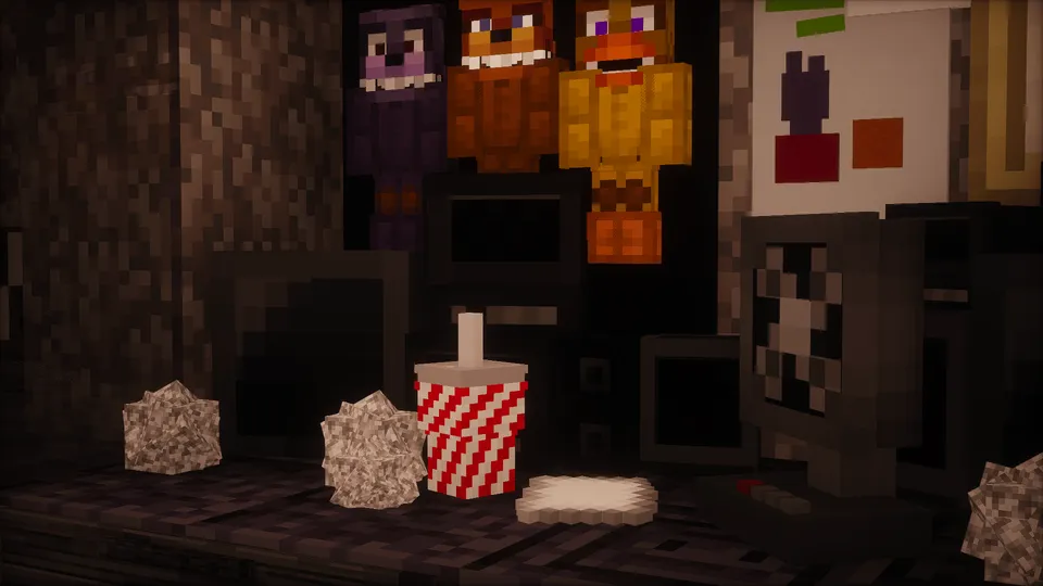 Five Night's at Blocks 1 — Minecraft xarita, rasm 3
