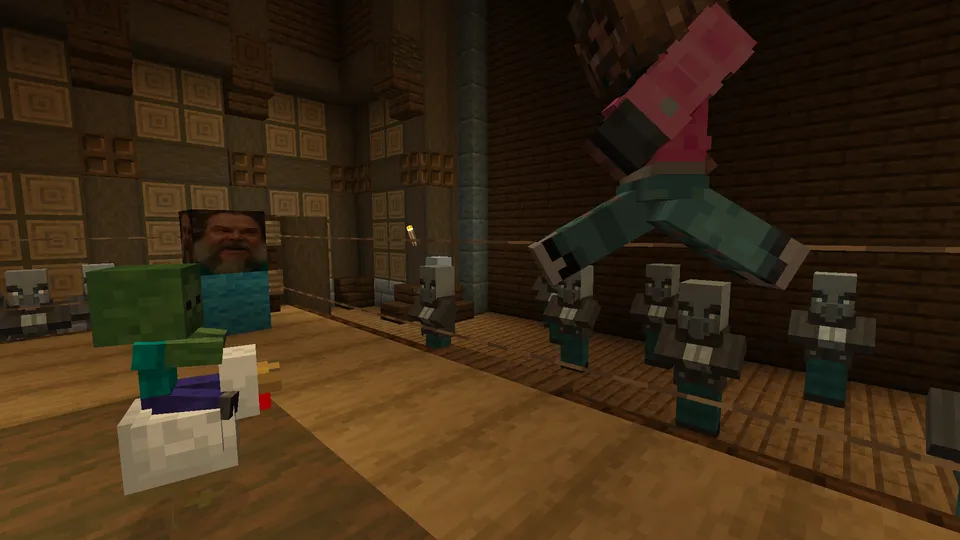Chicken jockey fight — Minecraft xarita, rasm 3