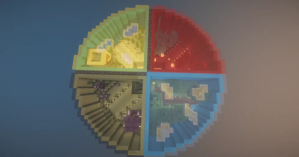 Parkour Spiral Dropper — Minecraft xarita, rasm 2