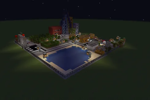 Small mini city Russian — Minecraft xarita, rasm 1