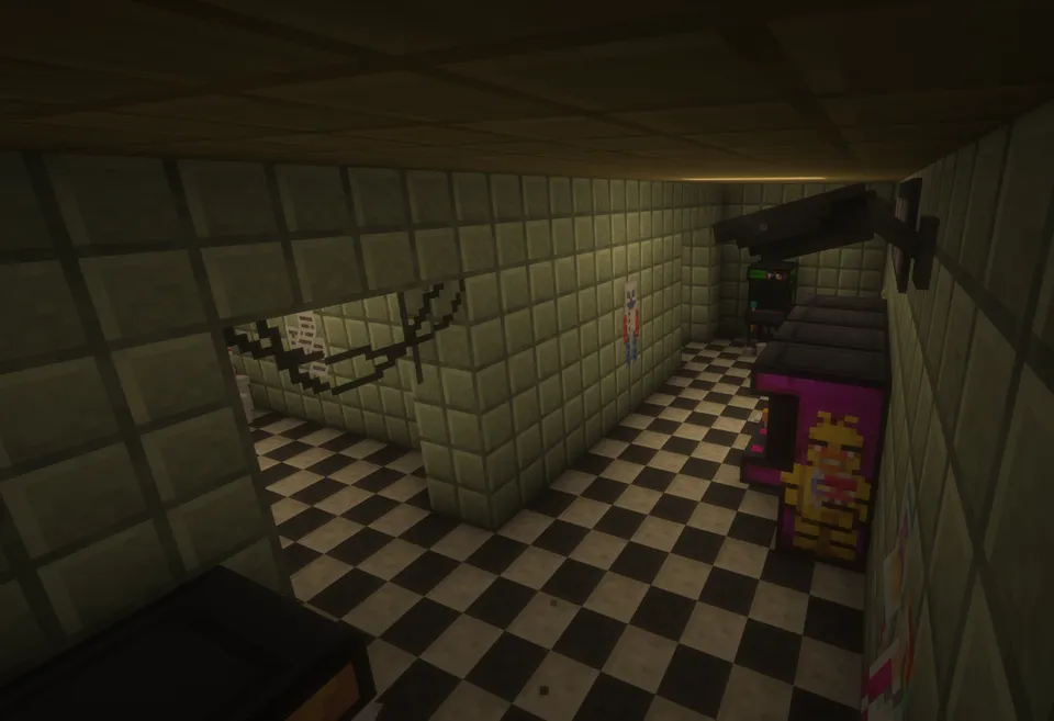 FNAF: Dahshatli pitseriya 3 — Minecraft xarita, rasm 7