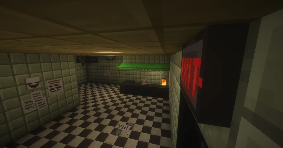 FNAF: Dahshatli pitseriya 3 — Minecraft xarita, rasm 8